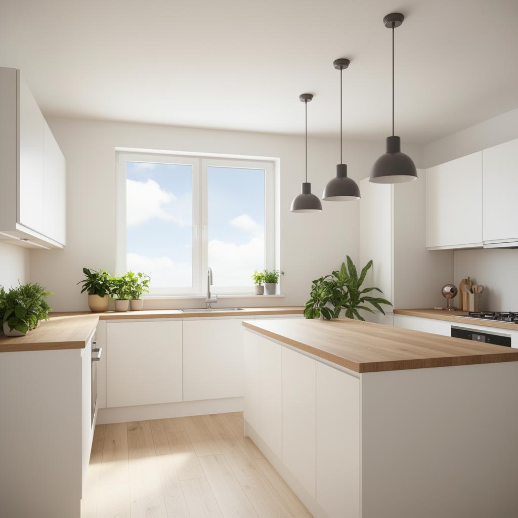 Kitchen photographed in daylight — original image