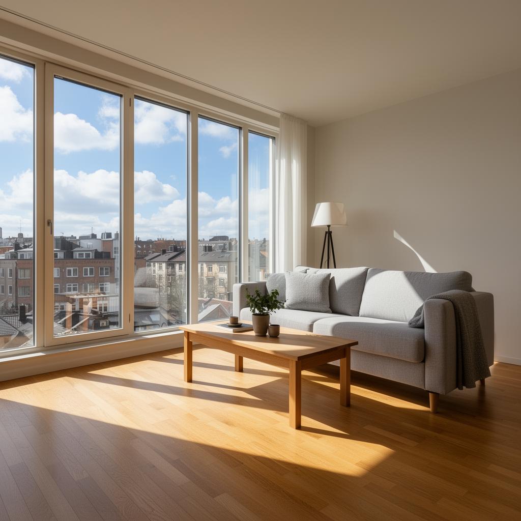 Living room photographed in daylight — original image